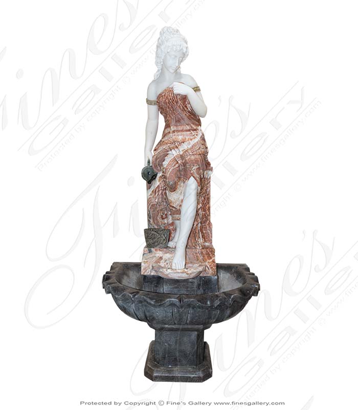 Victorian Lady Marble Fountain
