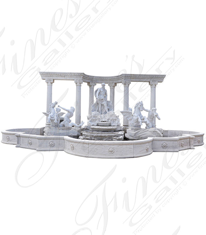 The Trevi Fountain in Carved Marble