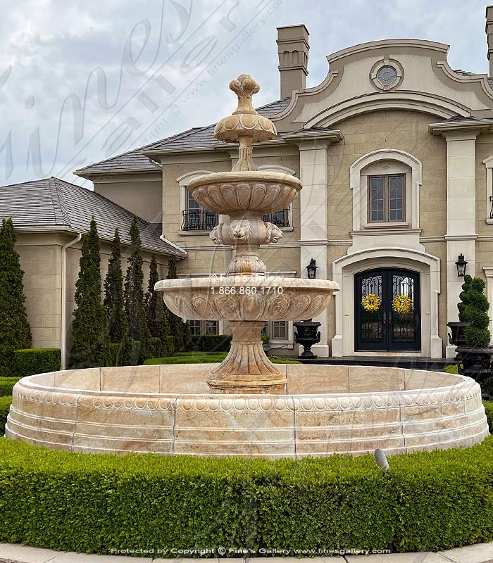 Luxurious Tiered Fountain in Granite