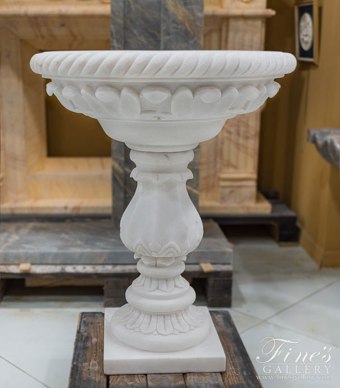 A Refined Marble Bird Bath