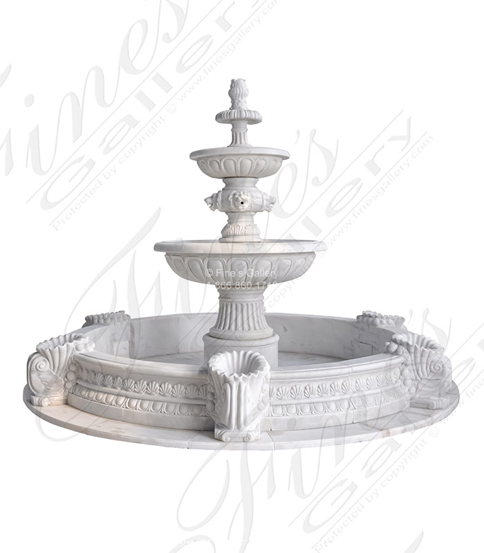 Tiered Versailles Marble Fountain