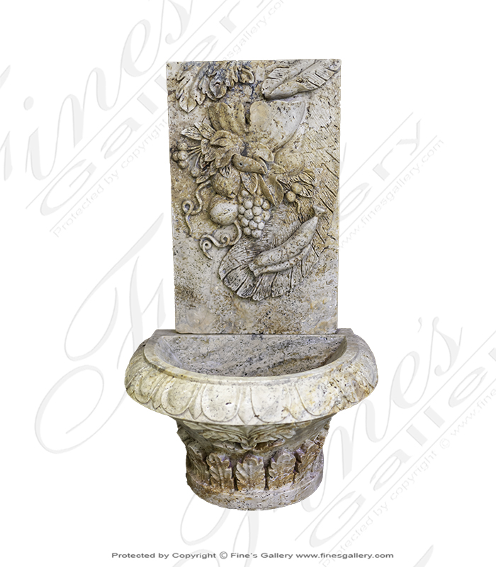 Marble Fruit Wall Fountain