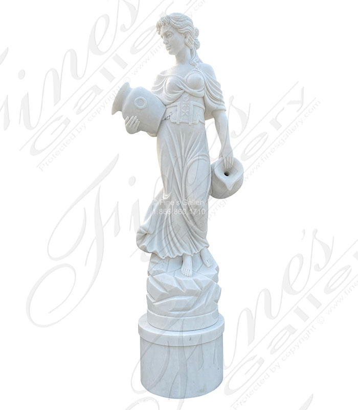 Grecian Lady w/Vases Fountain