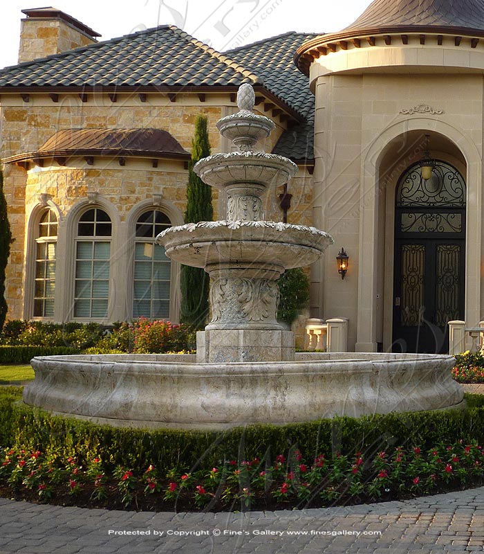 Antique Marble Pedestal Fountain