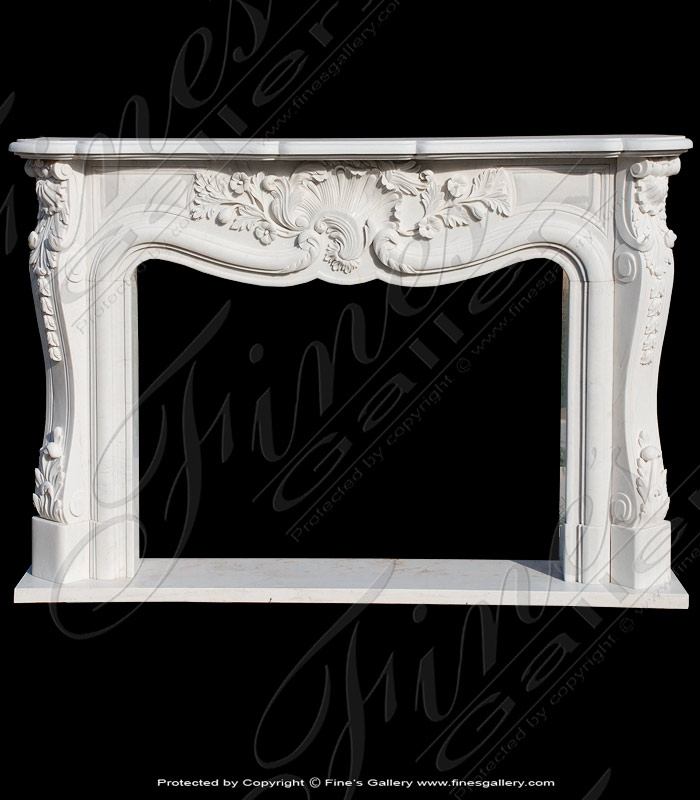 White Marble Fireplace