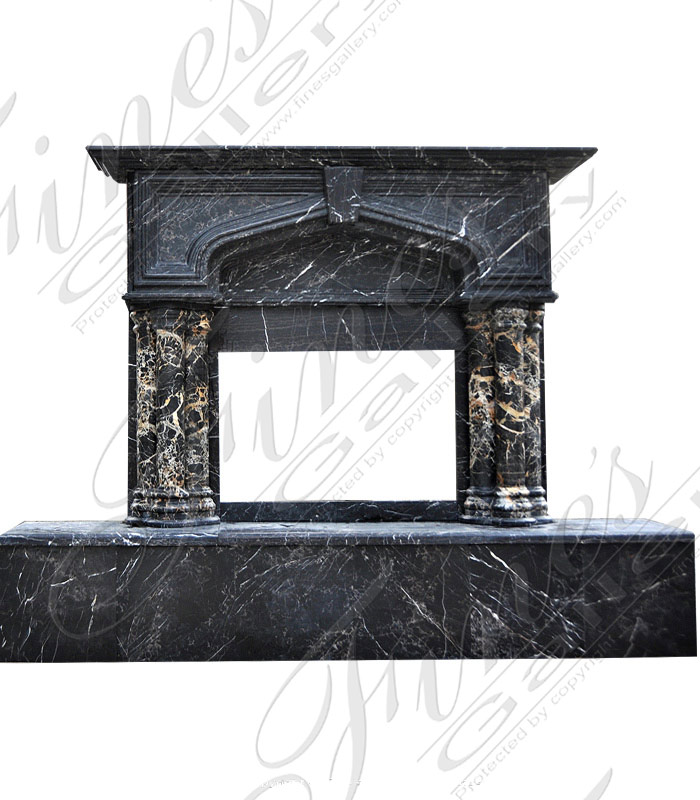 Portoro Marble Fireplace