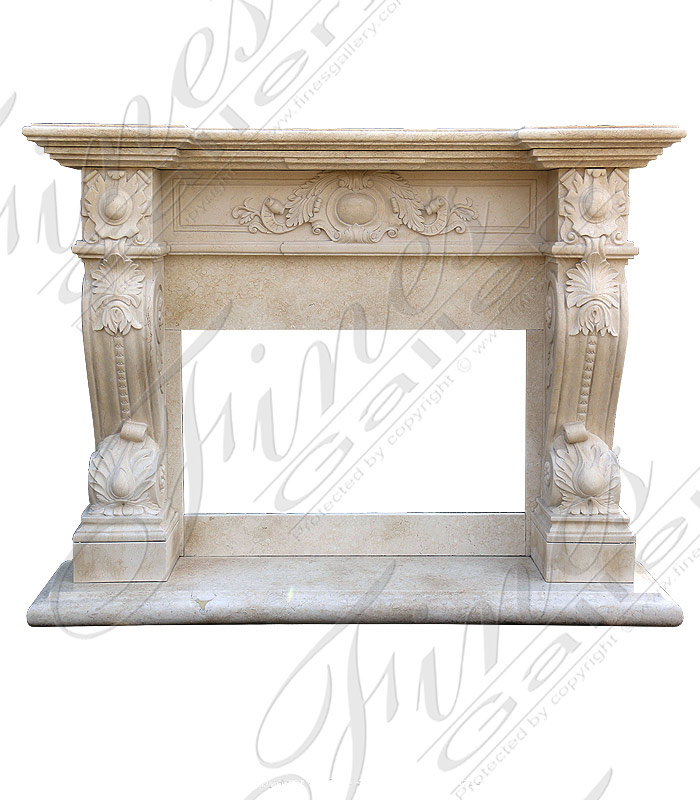 Light Cream Dolce Fireplace Mantel