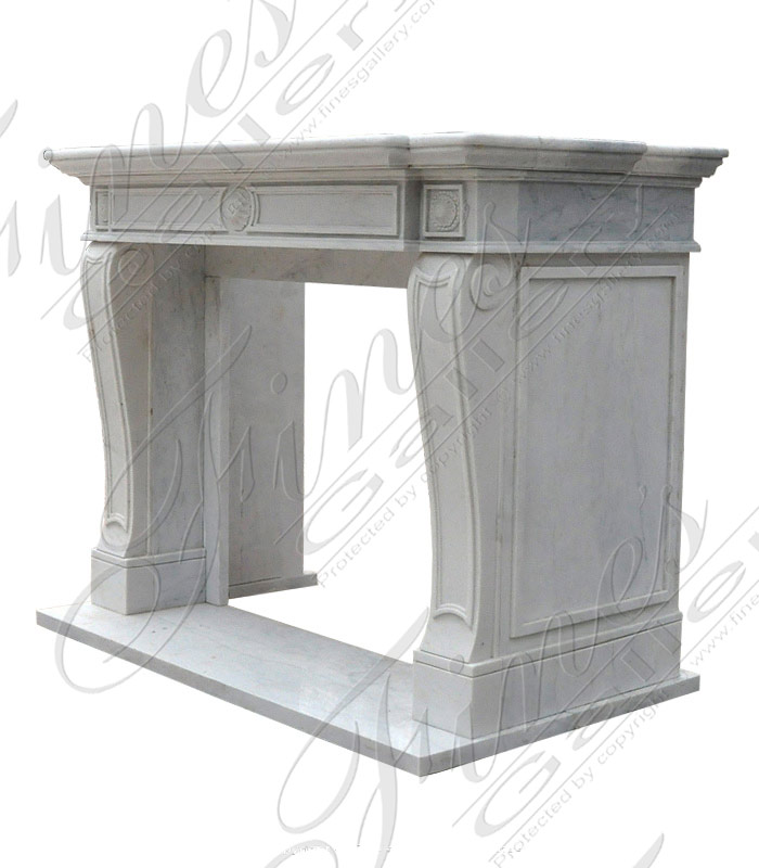 White Marble Fireplace