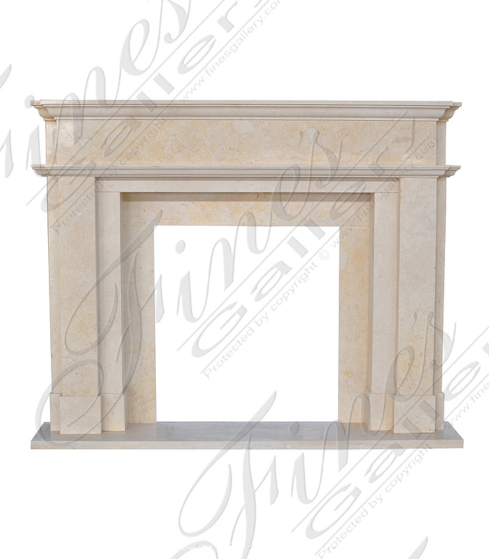 Cream Marble Fireplace Surround