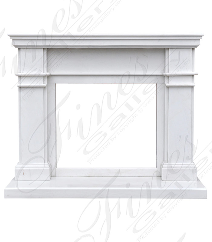 Contemporary Statuary White Mantel