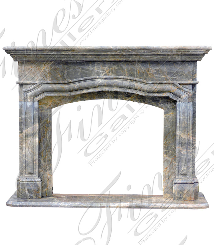 Arched Marble Fireplace