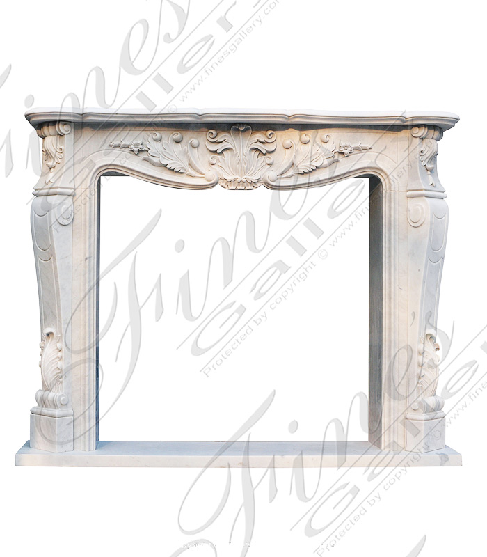 White Marble Fireplace