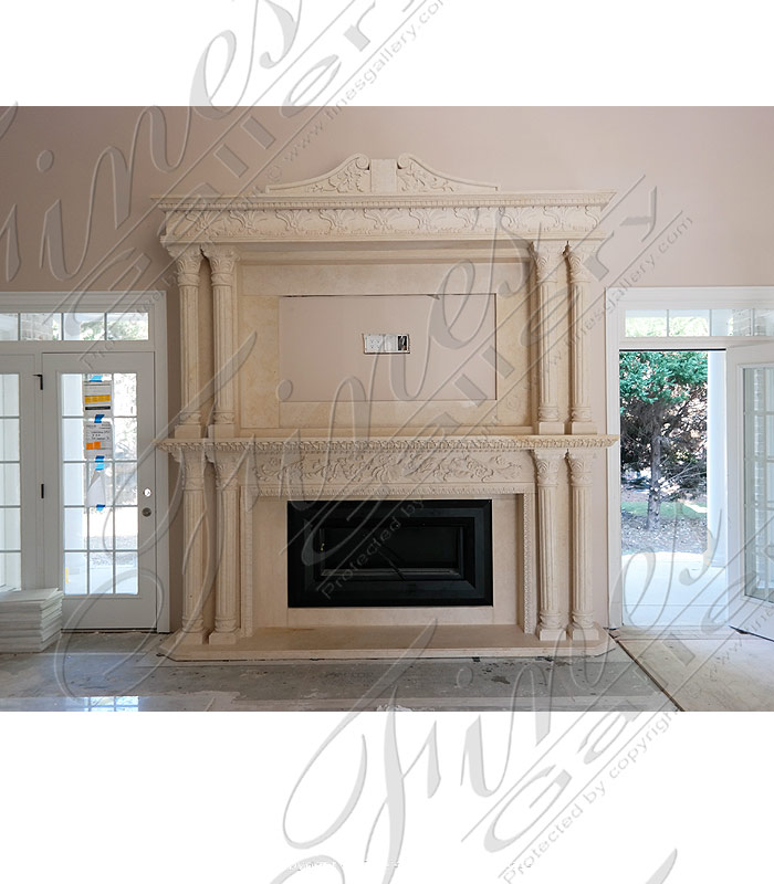 Cream Overmantel