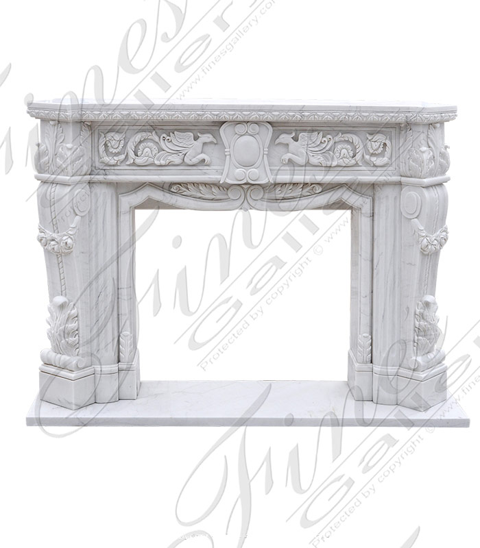 White Marble Mantel