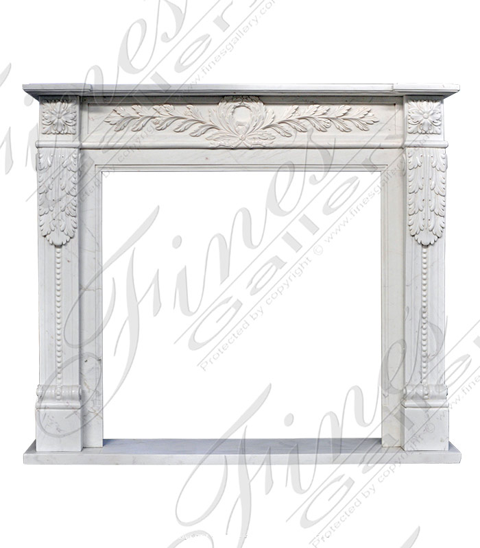 White Marble Regency Mantel