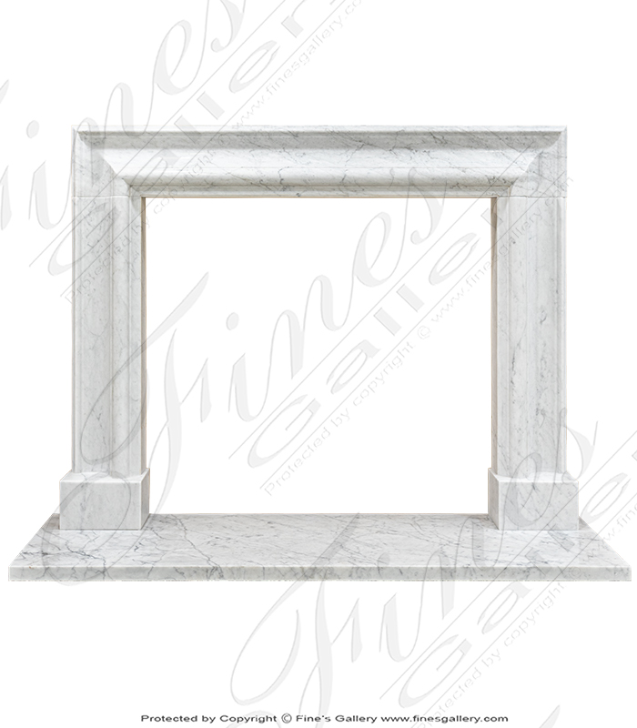 White Carrara Marble Bolection Surround