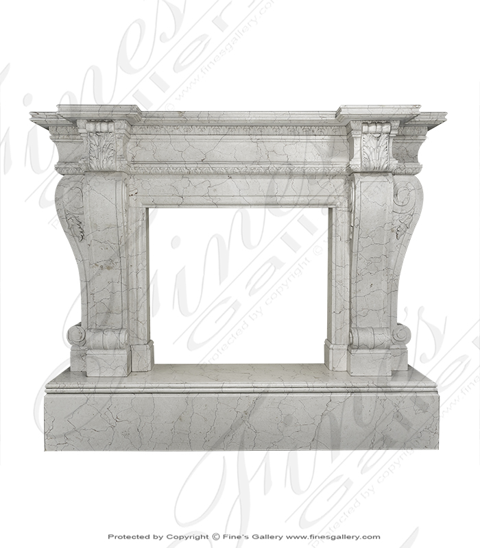 Ivory Marble Oversized Tuscan Surround