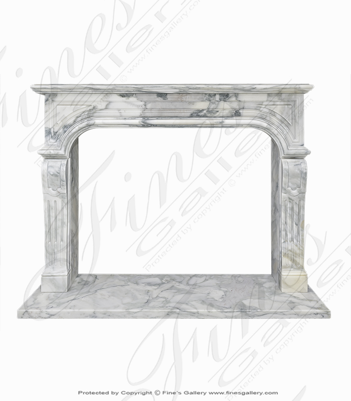 Arabascato Marble Fireplace