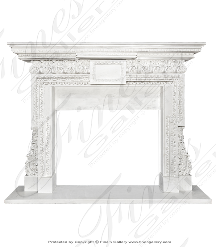Classic Neoclassical Statuary Mantel 