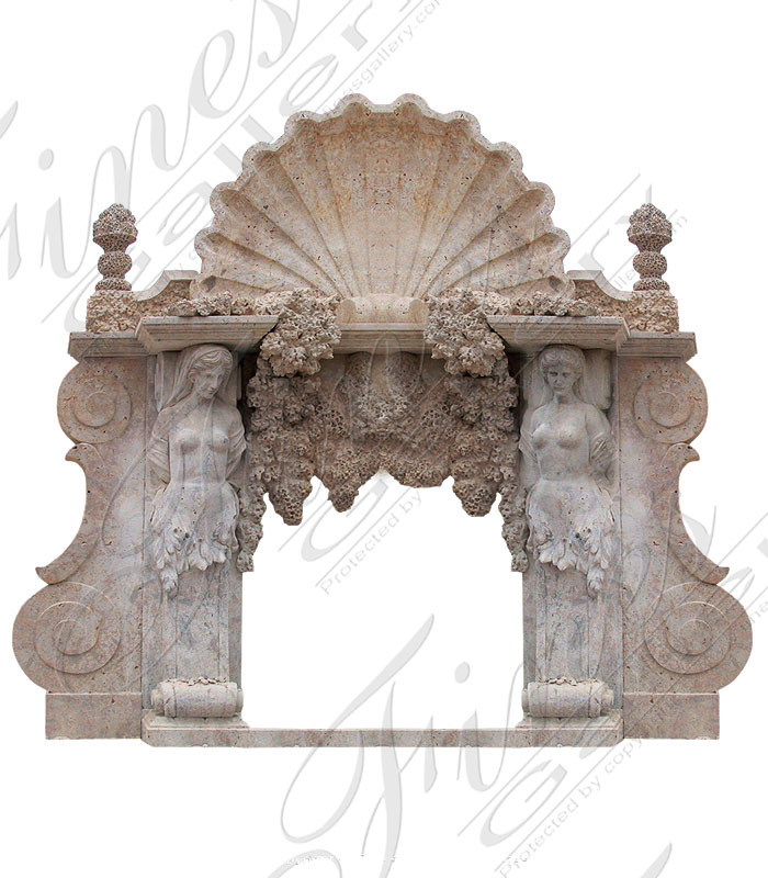 Calcium Marble Fireplace Mantel