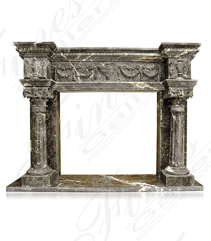 Emperador Dark Marble Mantel piece