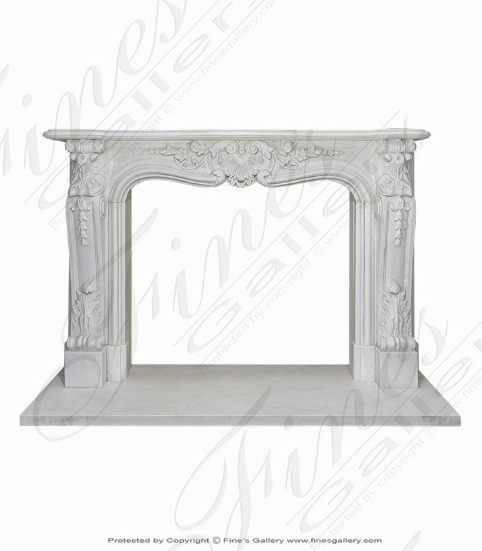 Statuary White Louise XVI Marble Mantel