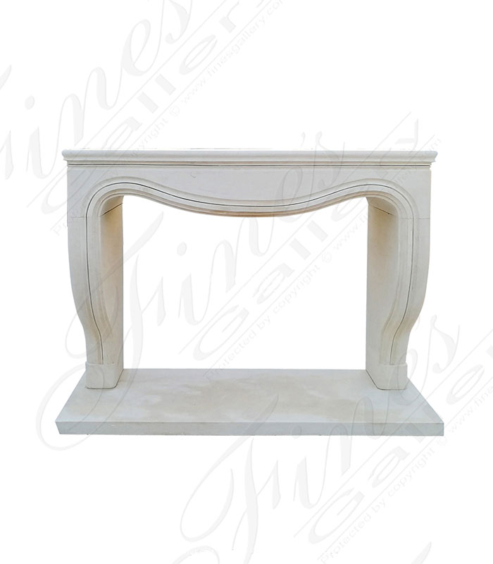 French Style Mantel in Italian Limestone