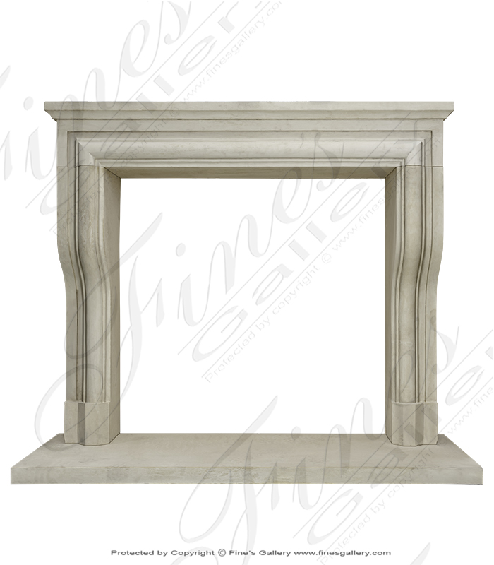 Limestone Mantel From