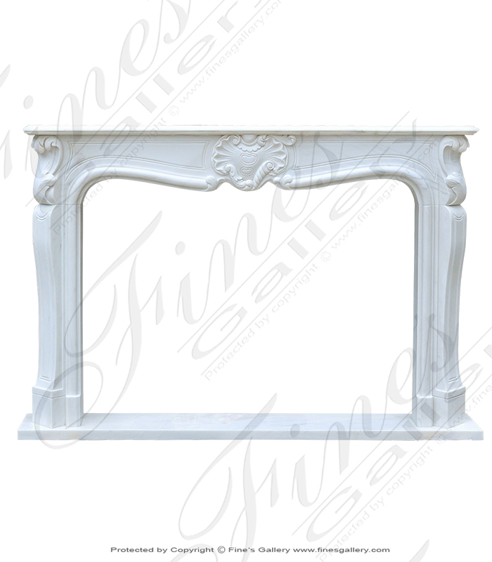 French Louis VI Mantel Super White