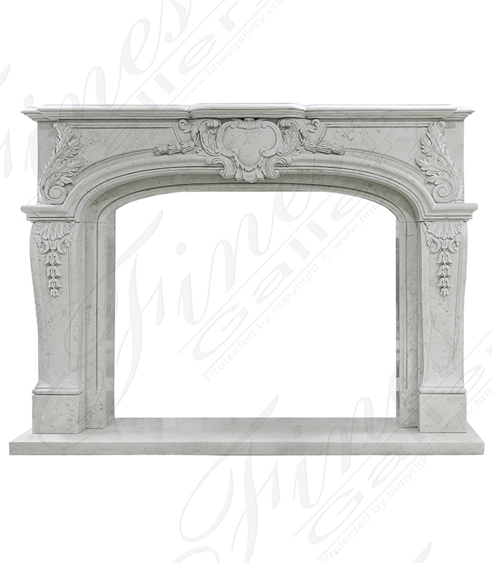 Italian Bianco Perlino Marble Surround