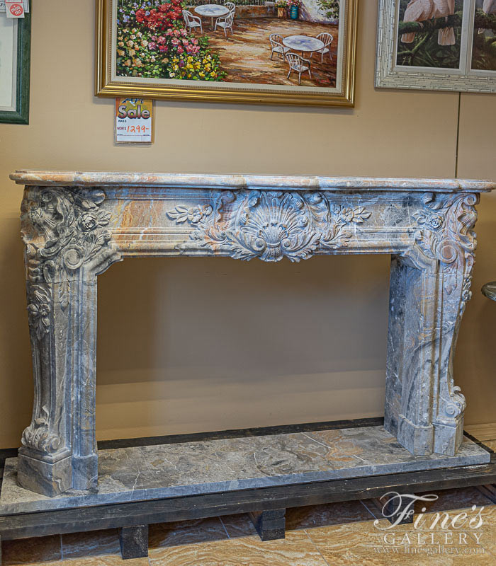 Exquisite Italian Imported Arabascato Orobico Marble Mantel