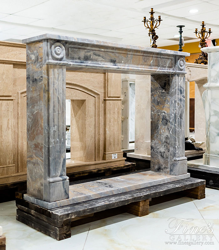 Louis XVI  Regency Mantel in Arabascato Orobico Marble