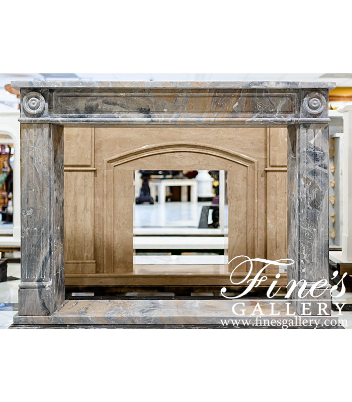 Louis XVI  Regency Mantel in Arabascato Orobico Marble