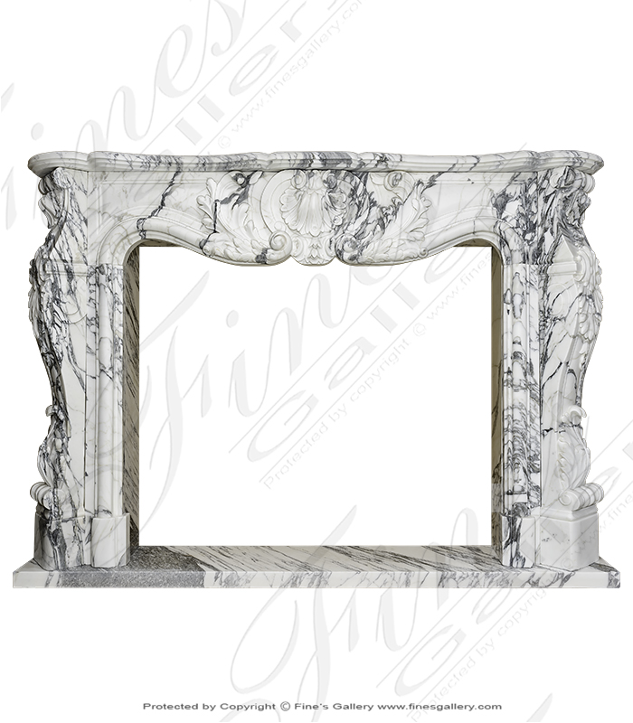 Louis XVI Calacatta Marble Fireplace Supreme