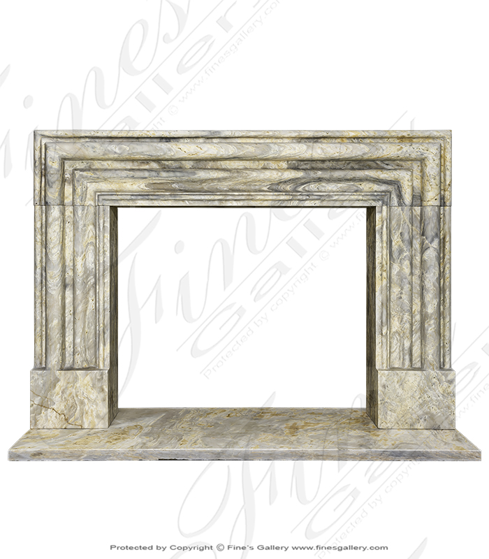 Orobico Light Bolection Marble Fireplace