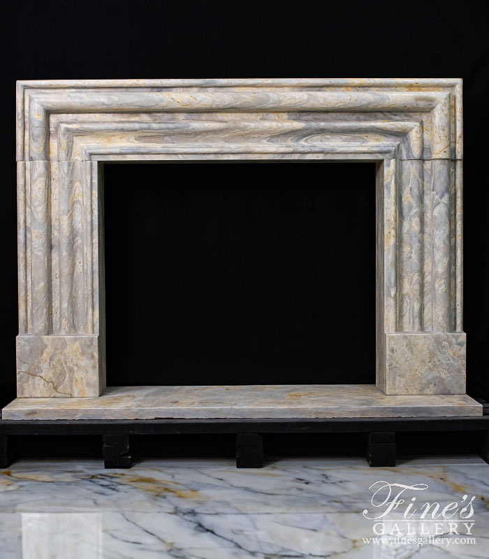 Orobico Light Bolection Marble Fireplace