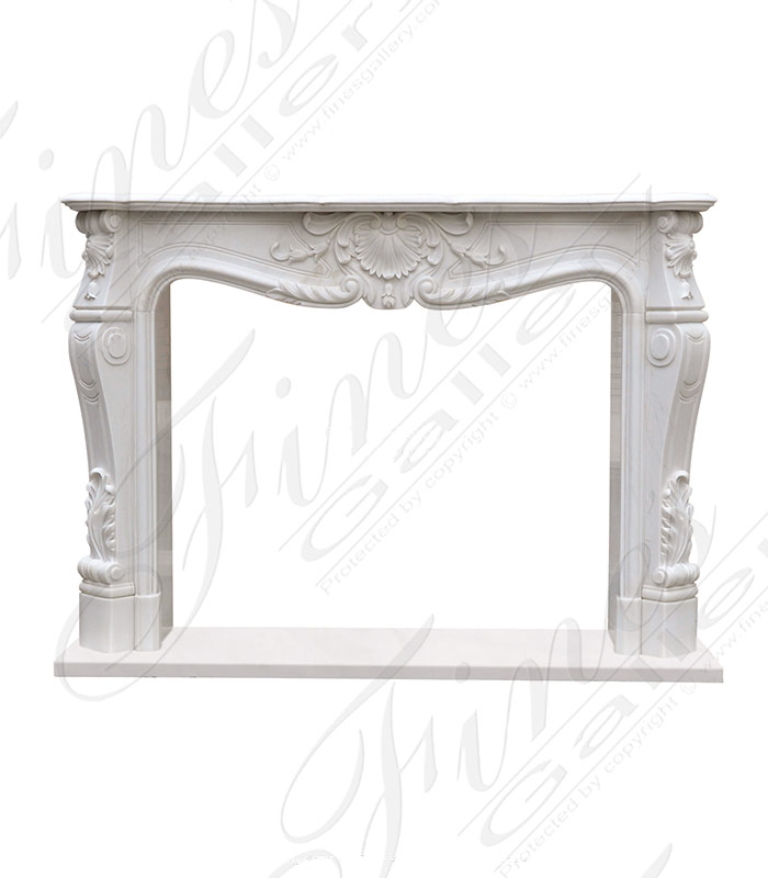 French Style Louis XII Surround in Statuary Marble