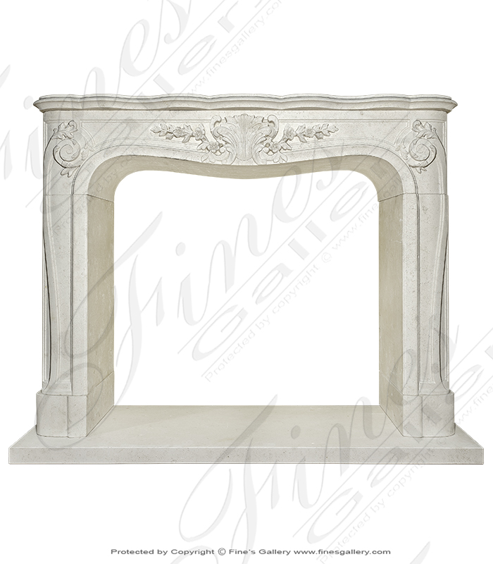 Stunning LOUIS XV French Limestone Mantelpiece