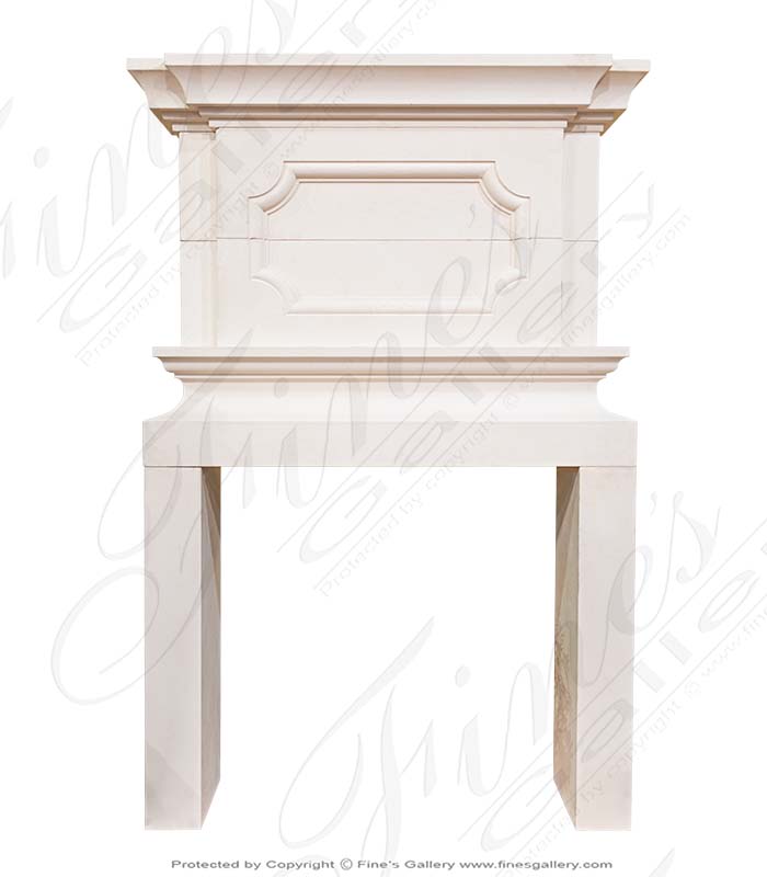 Lovely French Limestone Overmantel