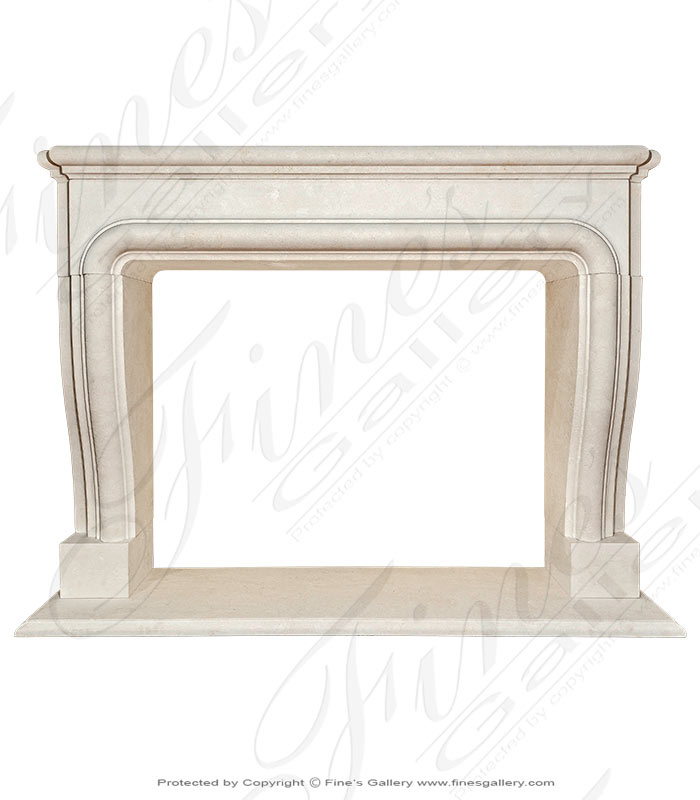 French Limestone Mantel 