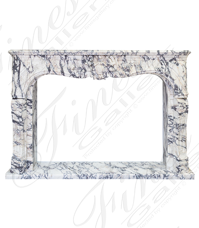 Italian Viola Marble Mantel