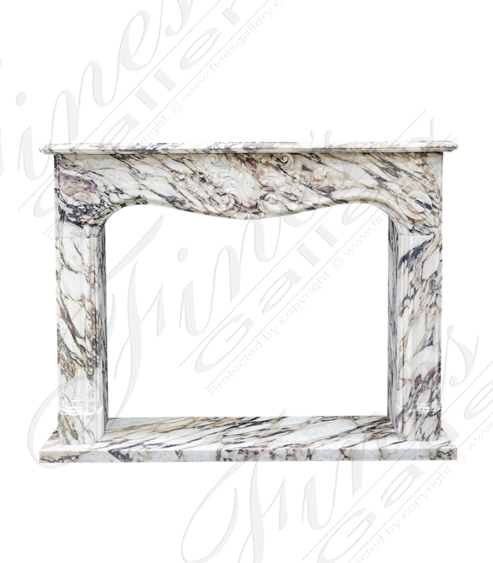 Breche Violette Marble Fireplace Surround