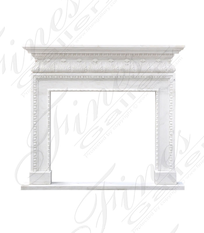 Neoclassical Statuary White Mantel