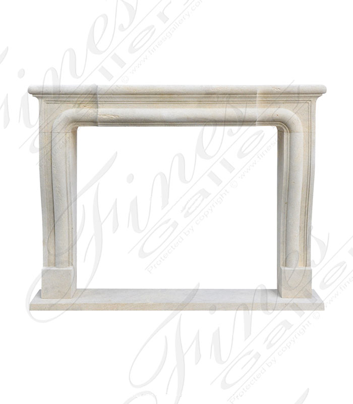 Old World Mantel in French Limestone 