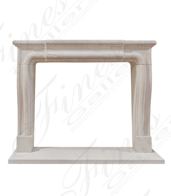 Old World Mantel in French Limestone 