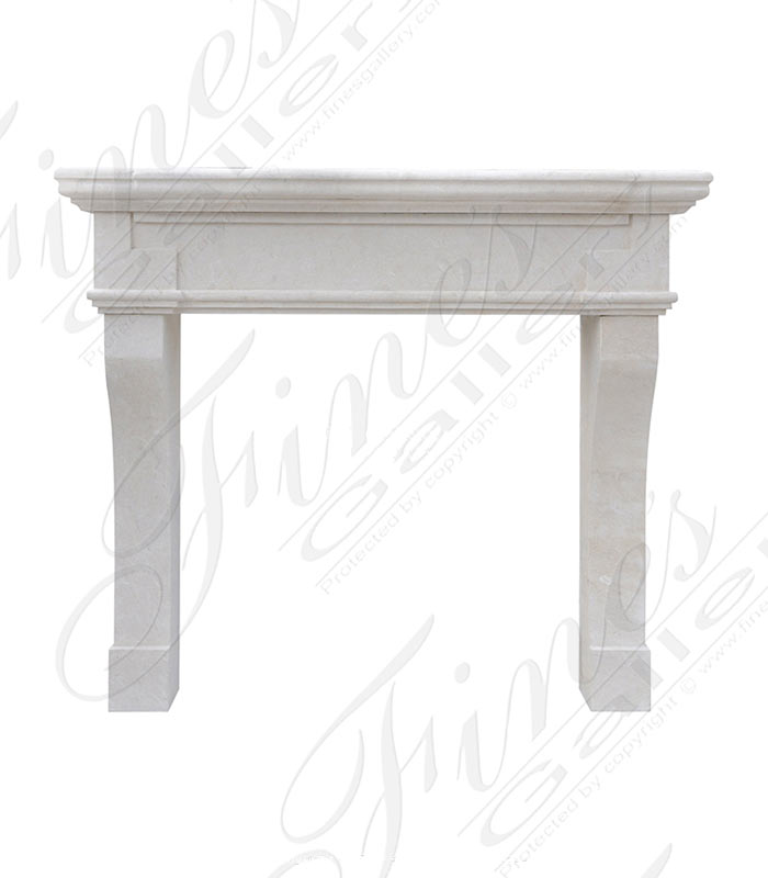 Oversized Mantel in French Limestone