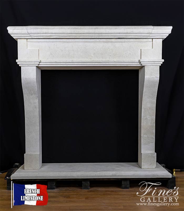 Oversized Mantel in Chauvigny Beige French Limestone
