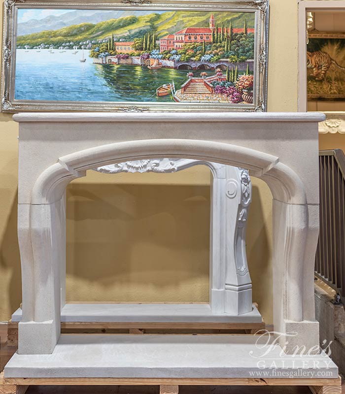 Superb Quality French Limestone Fireplace Surround