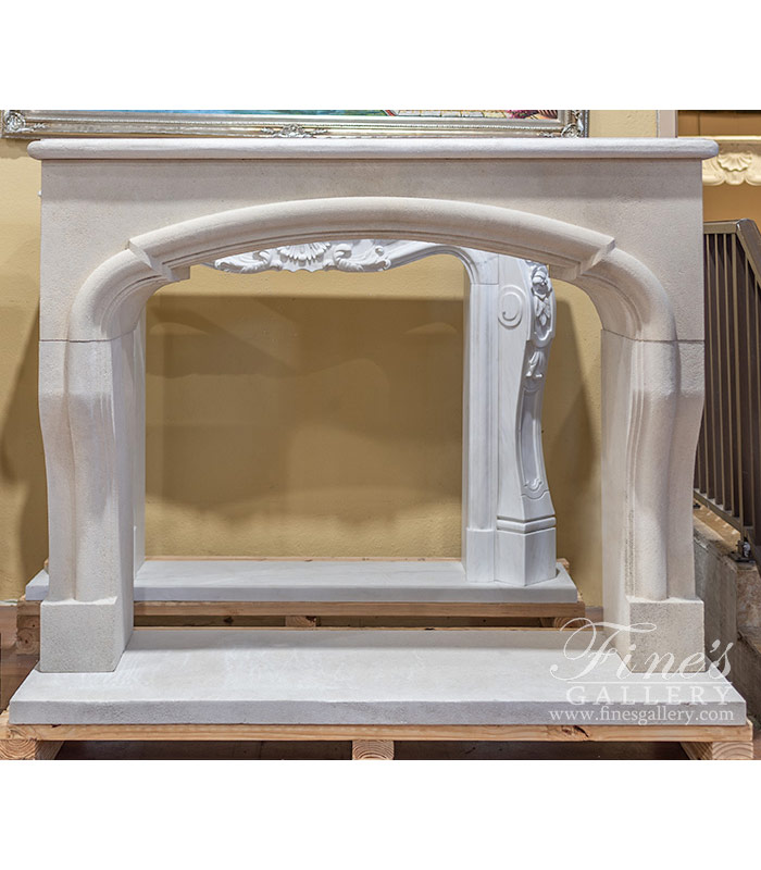 Superb Quality French Limestone Fireplace Surround
