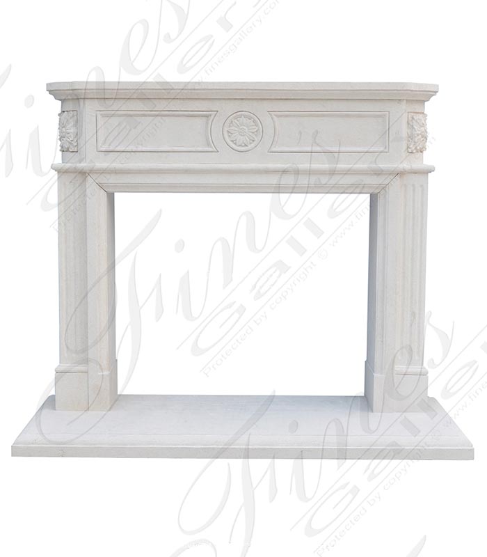 A Fine Regency Style Mantelpiece in French Limestone